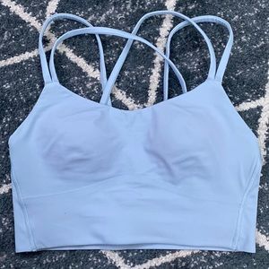 NWOT Lululemon light blue sports bra